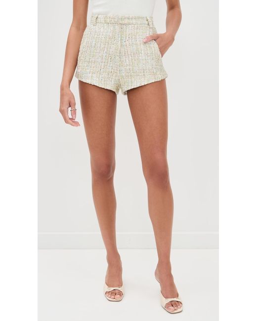 Line & Dot White Clover Shorts