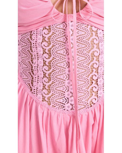 Charo Ruiz Pink Pauette Short Dress
