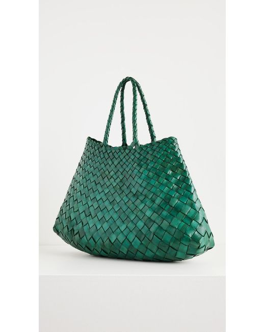 Dragon Diffusion Green Santa Croce Small Tote
