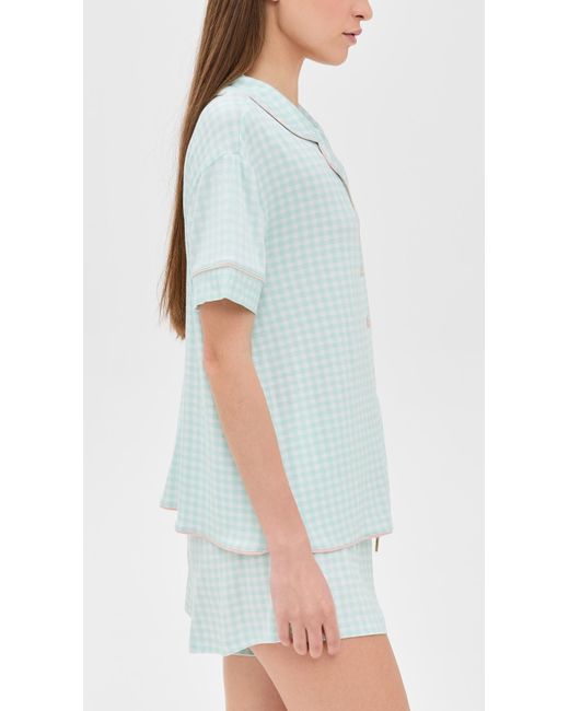 Honeydew Intimates Blue All American Shortie Pj Set