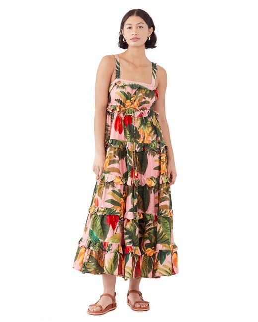 chinese dress ladies Delicate Forest Pink Maxi Dress