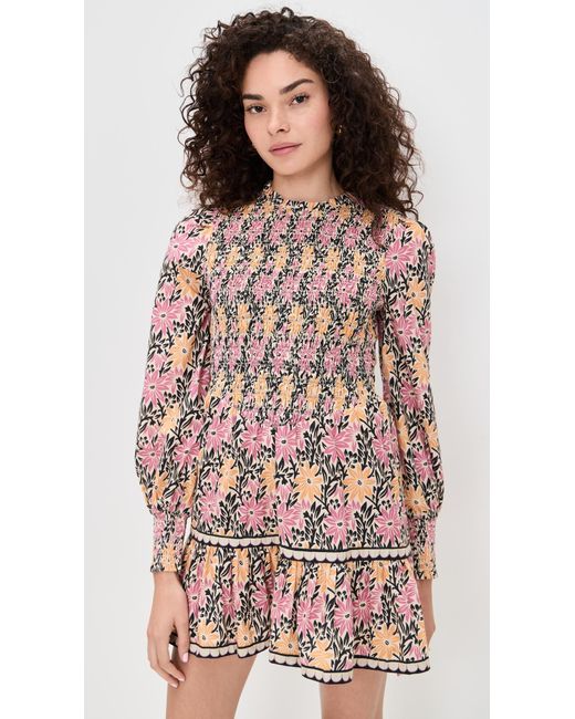 Saylor Multicolor Darla Floral Batik Mini Dress