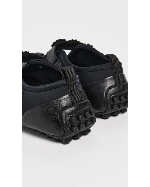 CECILIE BAHNSEN Black Neoprene Bess Mary Jane Flats