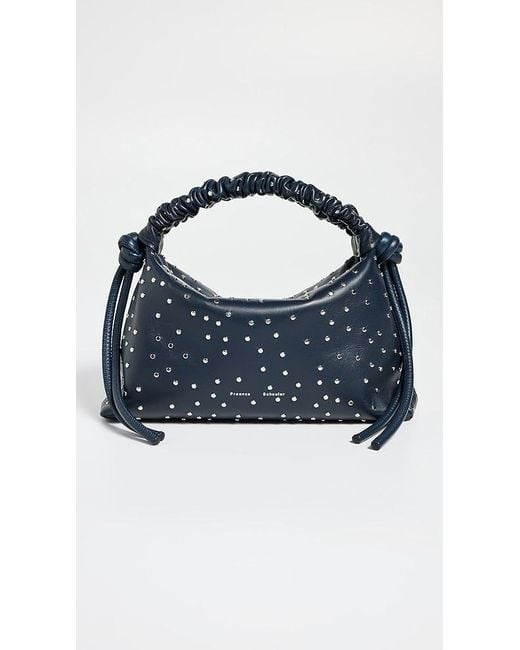Proenza Schouler Blue Studded Mini Drawstring Bag