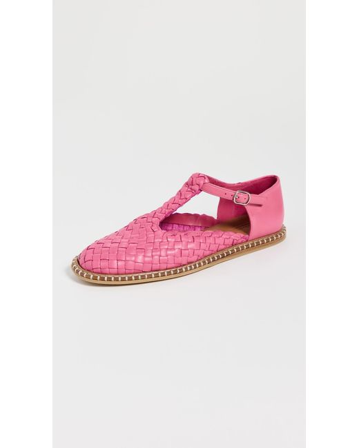 Naguisa Pink Fragaria Woven Flats