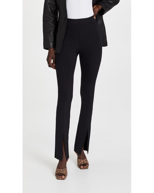 Commando Black Neoprene Split Front Pants