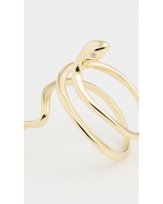 Shashi Metallic Serpent Ring