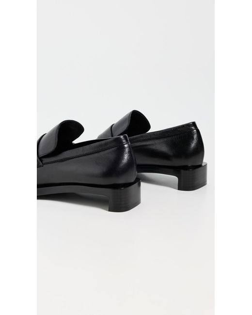 Jil Sander Black Heeled Loafers