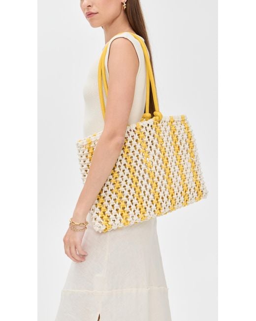 Clare V. Metallic Sandy Bag