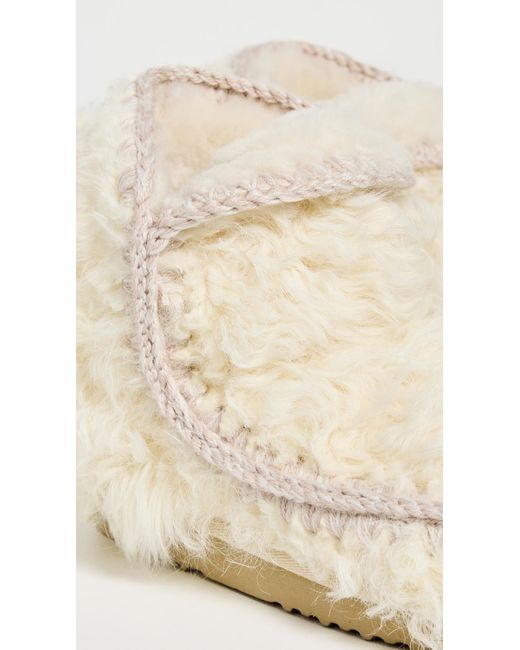 Mou White 18 Curly Boots