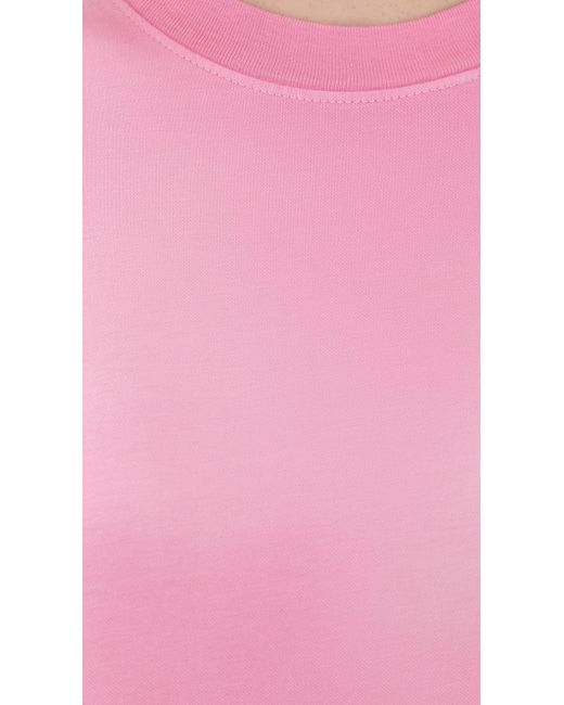 The Elder Statesman Pink Sunbleached Oversized Tee