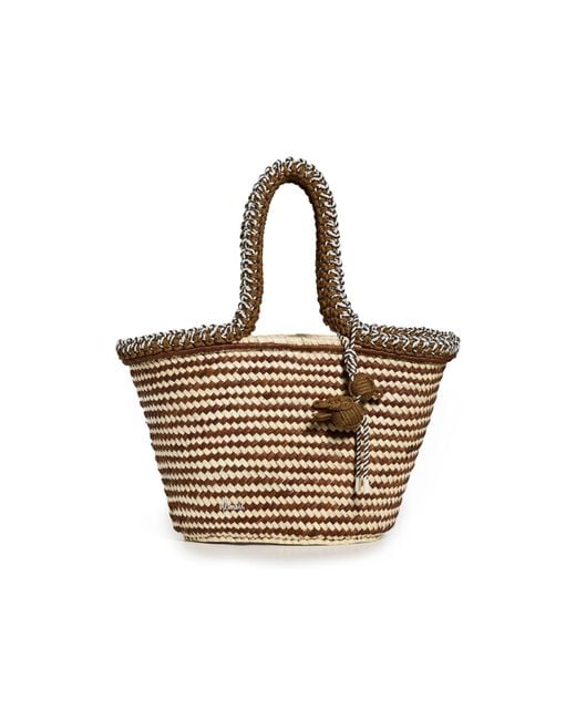 ALÉMAIS Brown Dee Dee Maxi Basket Tote