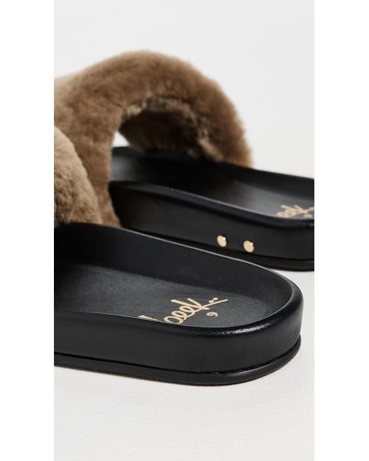 Beek Multicolor Gallito Mas Shearling Sandals