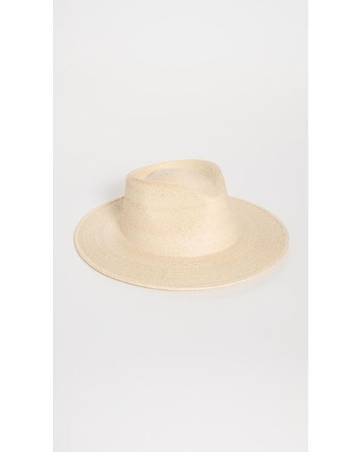 Brixton White Marcos Straw Fedora