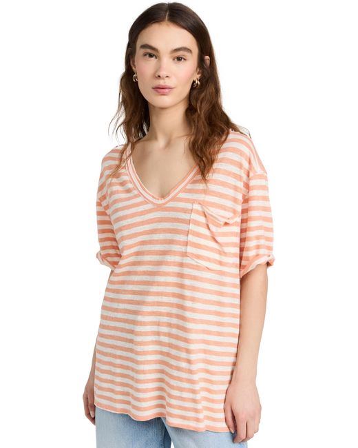 Free People Multicolor Free Peope Care Fp A I Need Tee Grapefruit Etzer