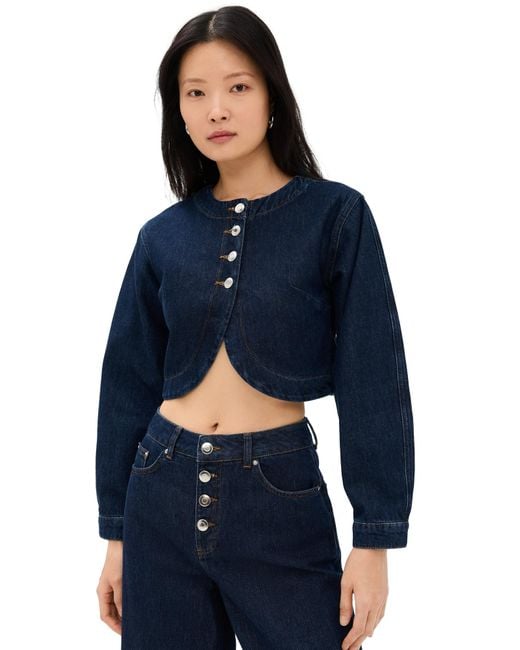 ALIGNE Blue Angelina Denim Top