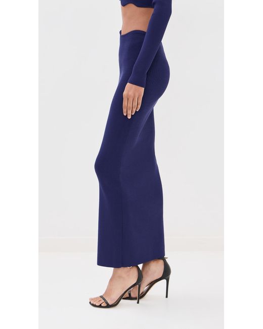 Christopher Esber Blue Maparadita Midi Skirt