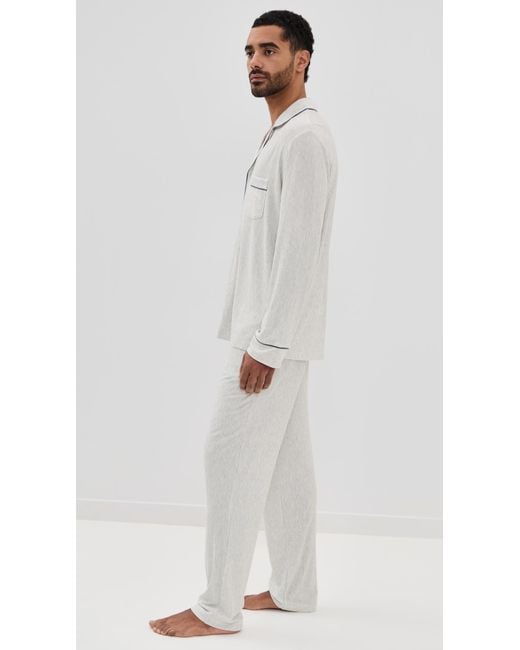 Eberjey Multicolor William Printed Long Pj Set for men