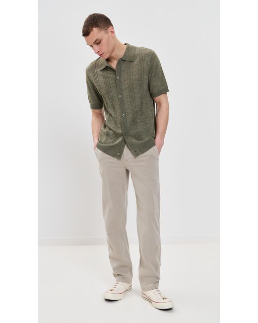 Marine Layer Gray Twill Field Pants for men