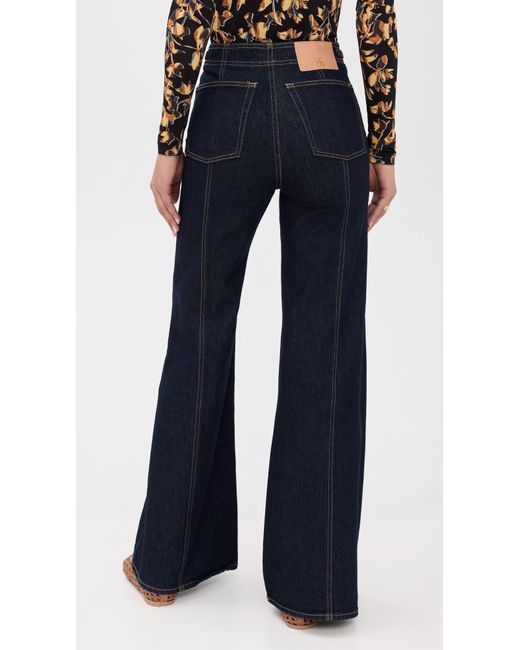 Ulla Johnson Blue The Delphine High Rise Jeans