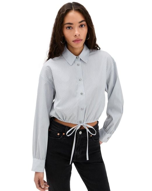 Rag & Bone Multicolor Georgie Stripe Poplin Shirt