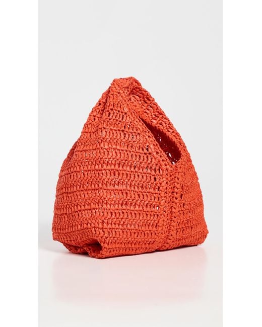 A.L.C. Orange A. L.C. Simone Raffia Bag