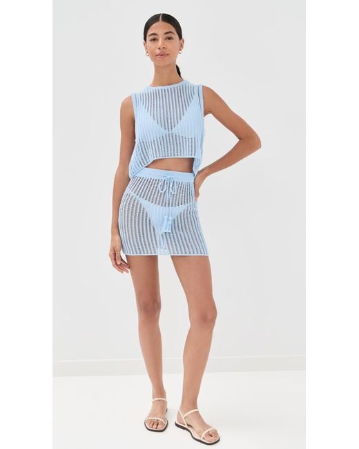 LSPACE Blue Sander Top