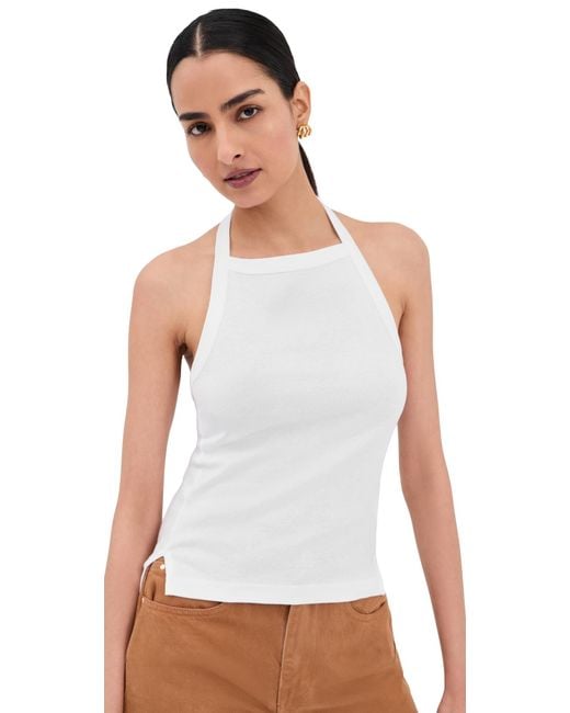 OSSOU White Clovis Halter Tank