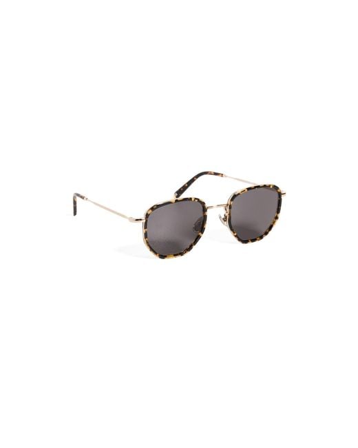 Illesteva Black Hunter Ace Flame Sunglasses