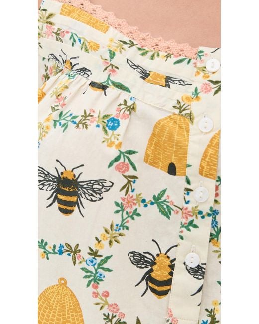 Printfresh Multicolor Back To Bed Shorts Pajama Set