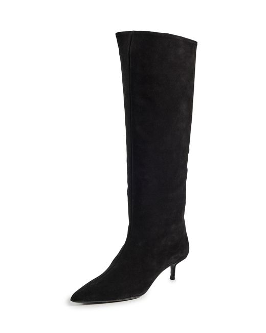 Staud Black Sebastian Kitten Heel Boots