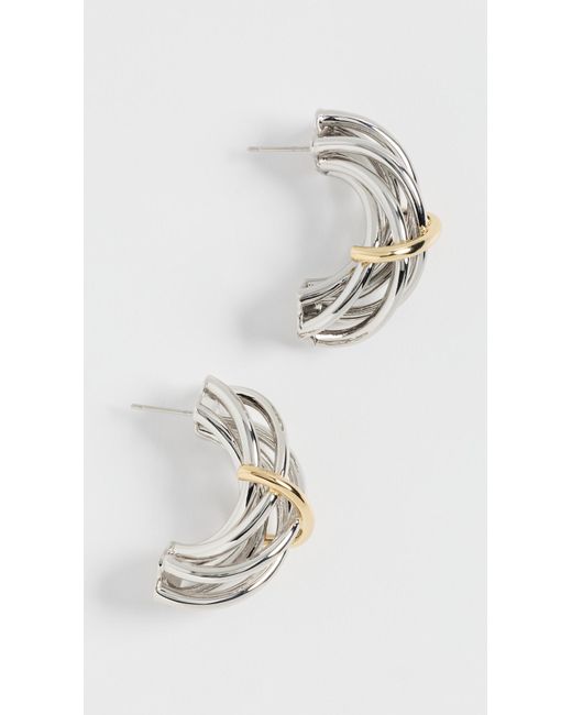DEMARSON White Sloane Earrings