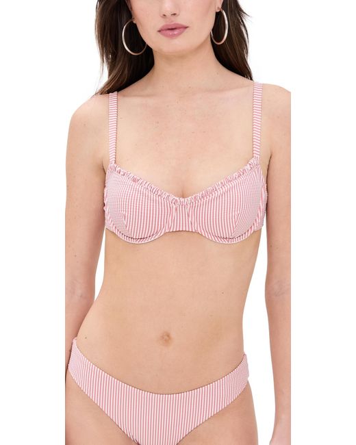 Onia Pink Marilyn Bikini Top