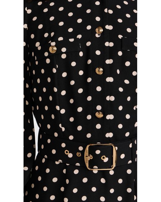 【Zimmermann】UTILITY MIDI DRESS ユーティリティ ポルカドット zimmermann-BlackCream-Dot-
