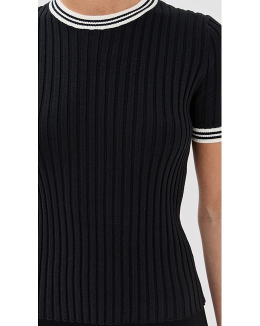 Le Bos Black Ringer Tee