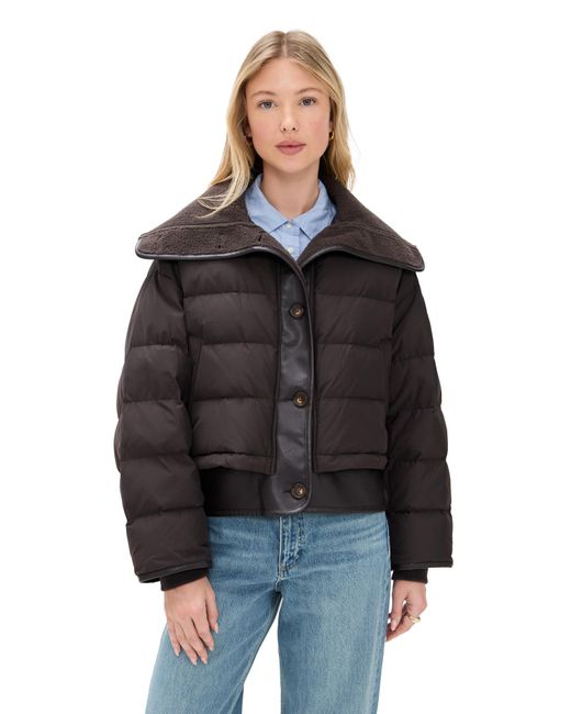 Rag Bone Women's Black Gloria Puffer Jacket