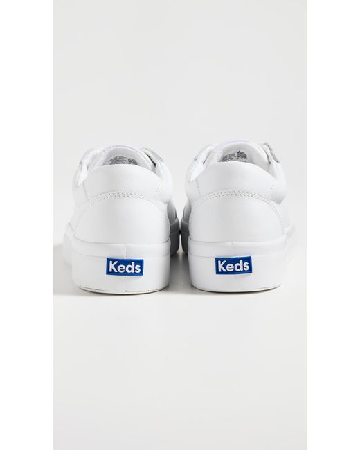 Keds White Pursuit Leather Sneakers