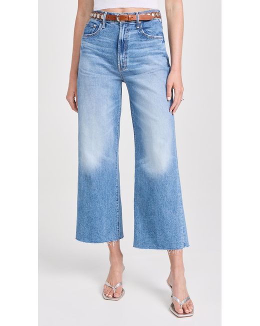 Mother Blue The Maven Fray Ankle Jeans