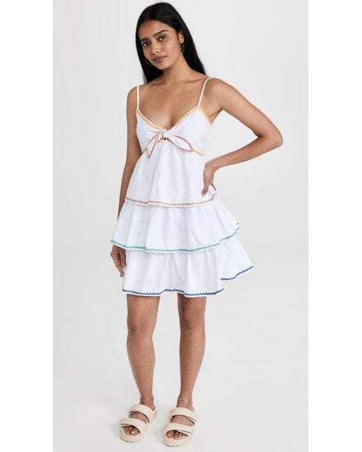 English factory colorblock midi dress cheap