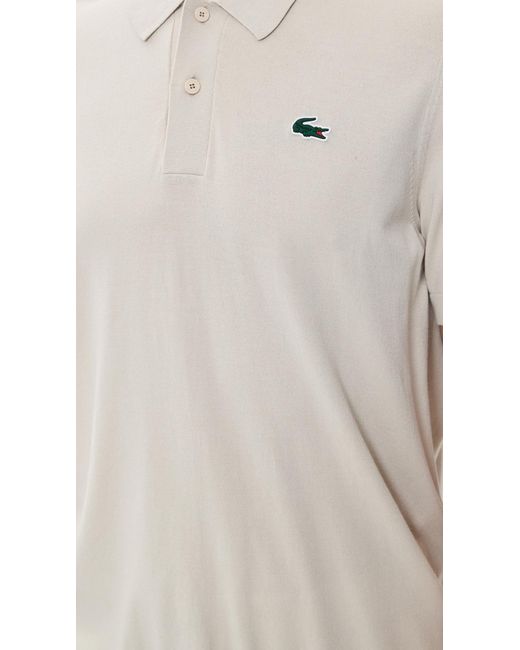 Lacoste Natural Soft Knit Polo for men