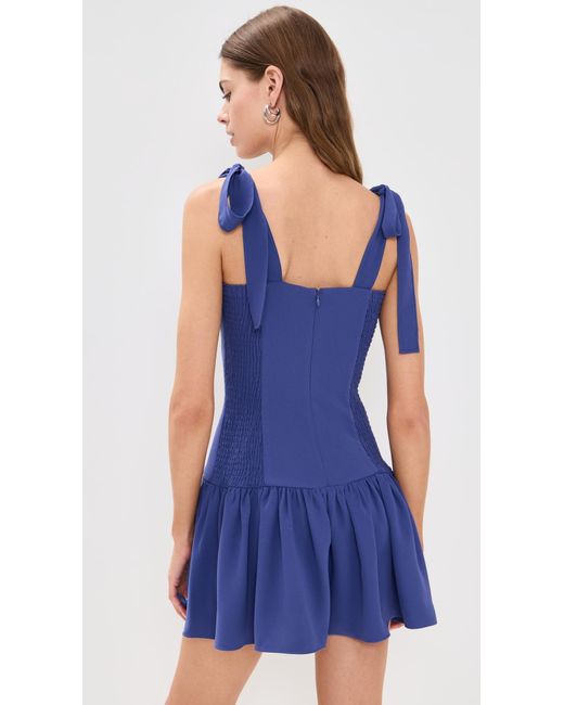Amanda Uprichard Blue Rudi Dress