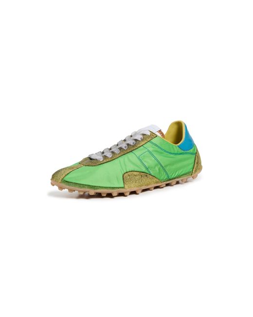 Maison Margiela Green Sprinters Low Top Sneakers
