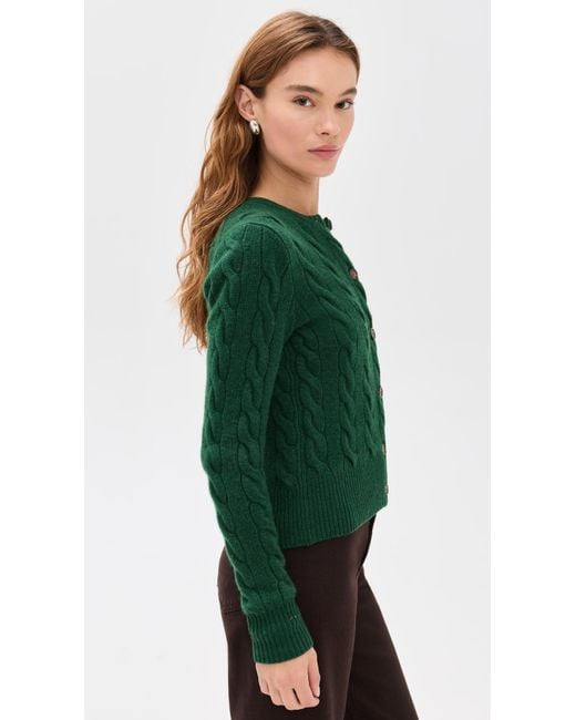Polo Ralph Lauren Green Cable Cardigan