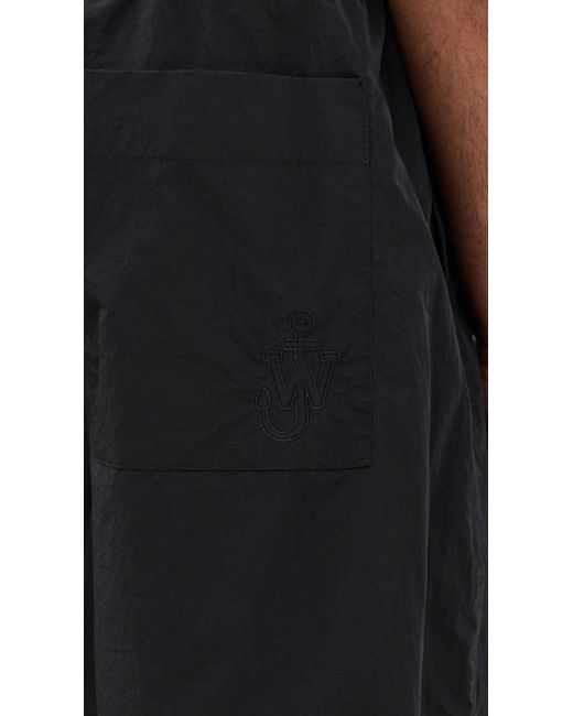 J.W. Anderson Black Panelled Joggers for men