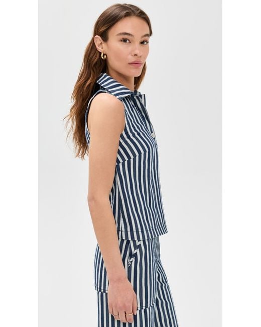 ALIGNE Blue Peg Top