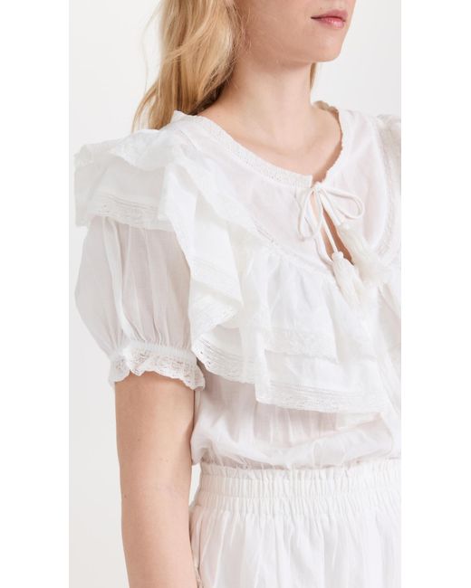LoveShackFancy White Liv Dress