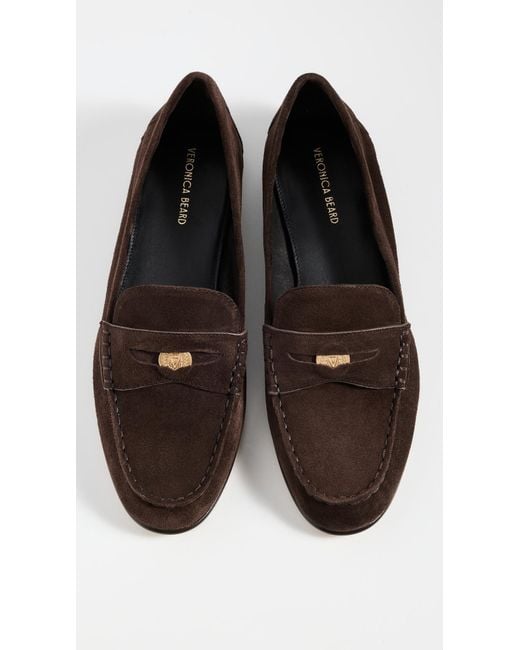 Veronica Beard Brown Penny Flats