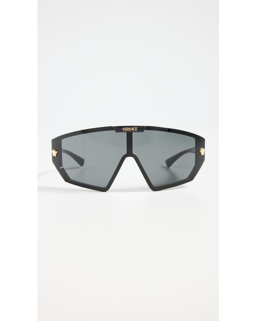 Versace Black Ve4461 Shield Sunglasses