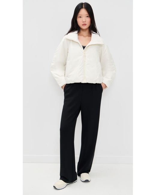 Beyond Yoga White Warm Up Puffer Jacket