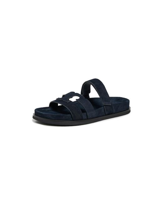 Tory Burch Blue Ines Sport Slides